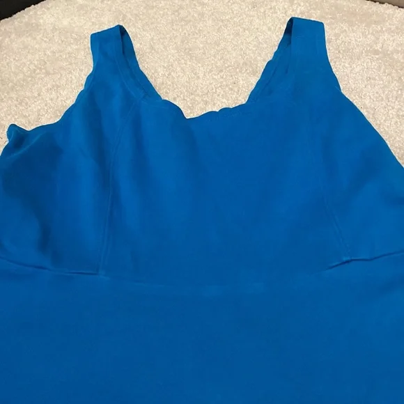 Gorgeous blue cotton tank dress - Picture 3 of 8